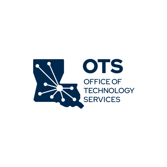 The full logo may be used as navy on white.